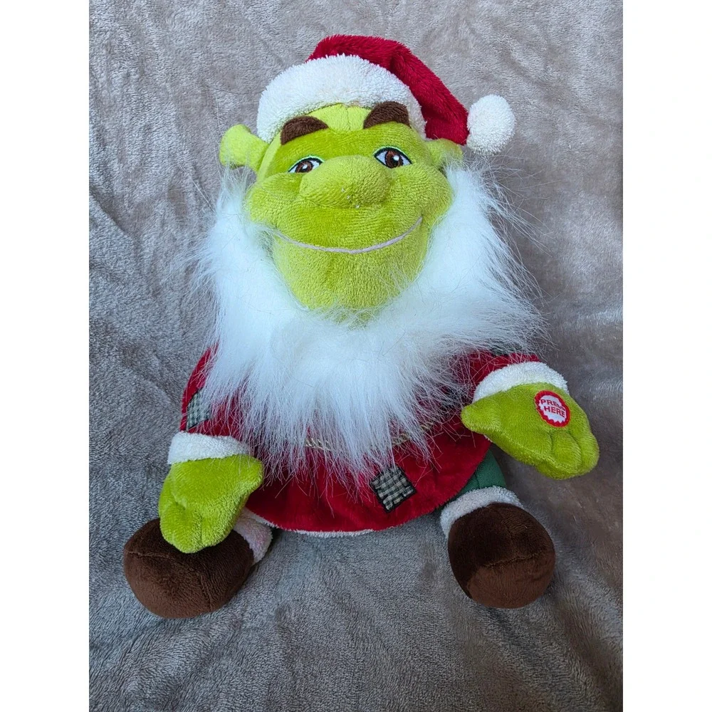 Dreamworks Shrek Santa Claus Plush Hallmark 2008 Christmas Holiday Stuffed Toy